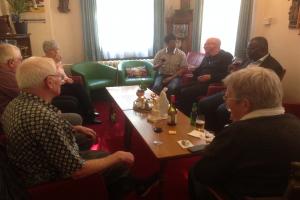 Bros. Augustine and Valent in the community in Den Haag